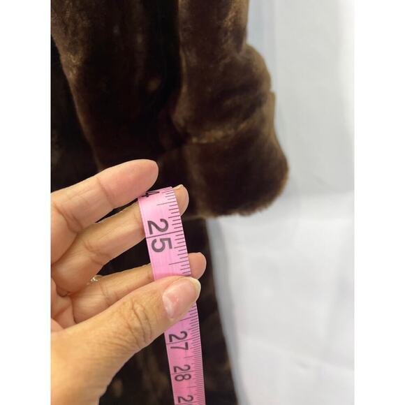 Vintage Roaman's Faux Fur Coat Plus Size Women's 1x Brown - Picture 6 of 12